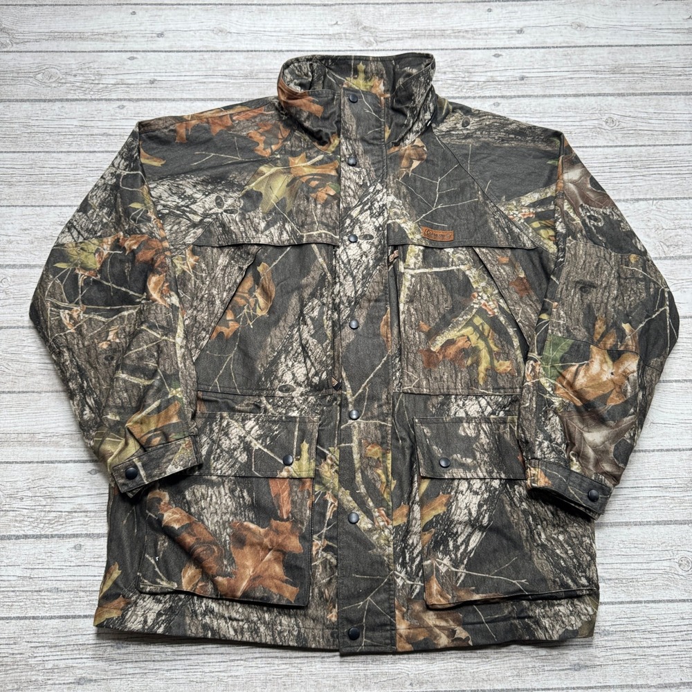 Coleman Jacket Men's XL Camo Snap Front Relaxed Utility Hunting Hiking Outdoor